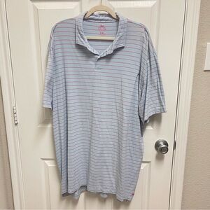 Peter Millar “Seaside Wash” Striped Polo. Sz XXL